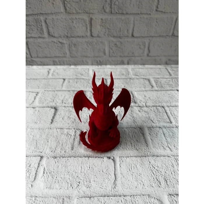 ieg™ 12 cm Kırmızı Ejderha Figürü Koleksiyonluk Dekoratif Biblo