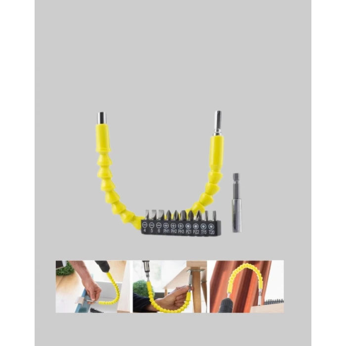 ieg™ 12 Parça Akrobat Bits Seti Çok Amaçlı Vidalama Dayanıklı Çelik