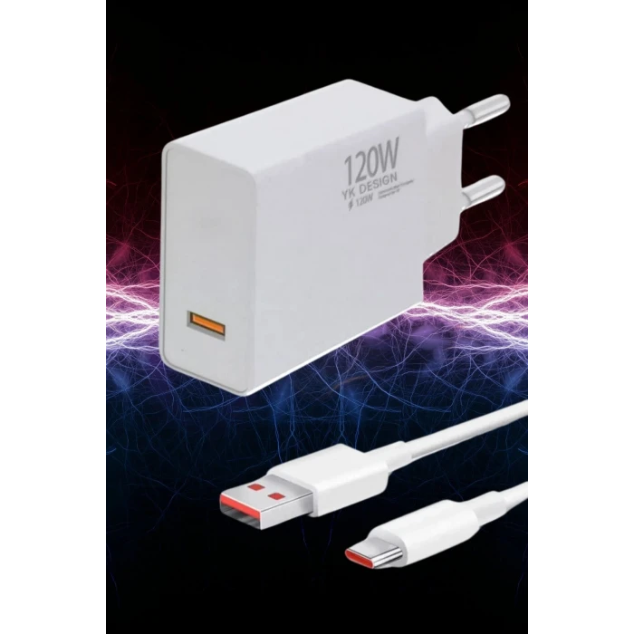 ieg™  120W USB Hızlı Type C Uçlu Kablolu Şarj Aleti