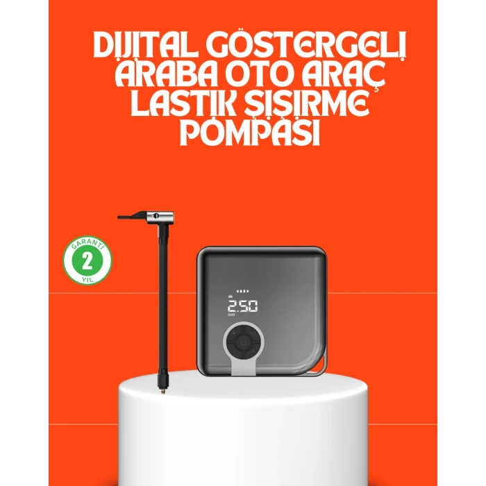 ieg™ 150 Psı Yüksek Basınç Kapasiteli Kablosuz Lastik Pompası