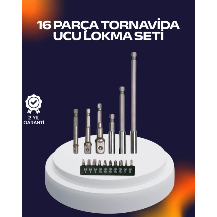 ieg™ 16 Parça Usta İşçilik Bits Takımı Vida Sökme Takma Set