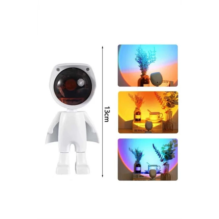 ieg™ 180 Derece Dönebilen Astronot Masa ve Gece Lambası Projektör