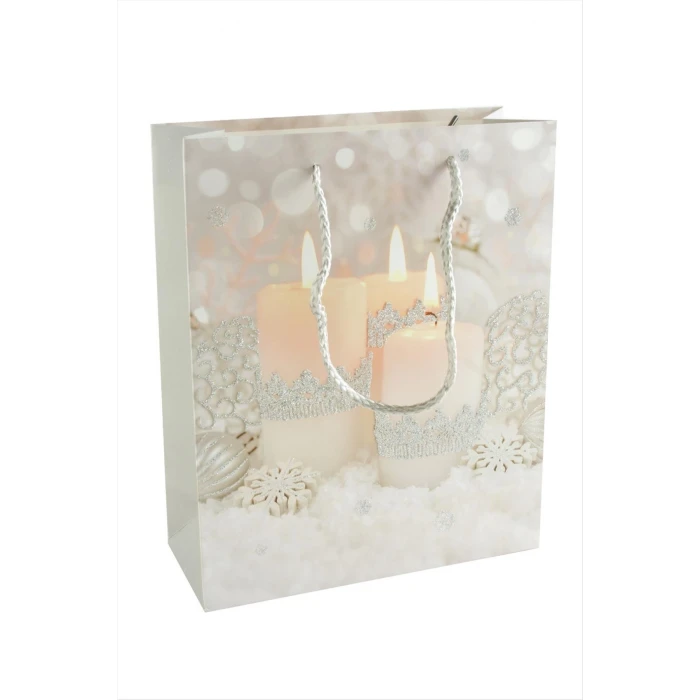 ieg™ 19*23 Yılbaşı İpli Karton Çanta 1 Adet