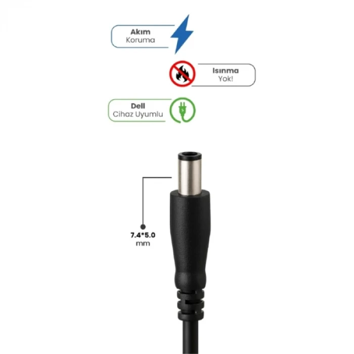 ieg™ 19.5V 4.62A 7.4 * 5.0mm 90W DELL İçin Laptop Adaptör