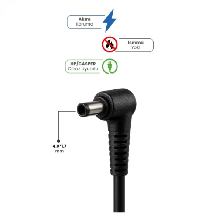 ieg™ 19V 4.74A 4.0 * 1.7mm 90W HP / CASPER İçin Laptop Adaptör