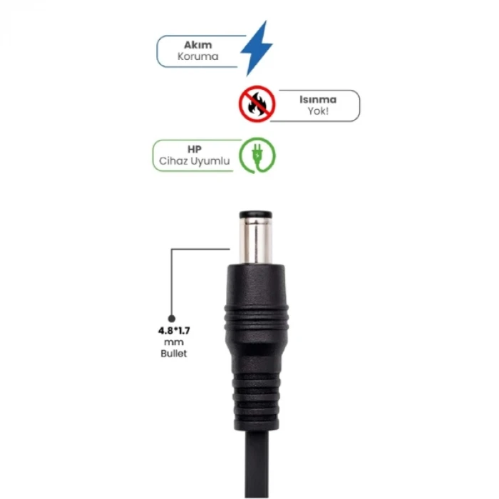 ieg™ 19V 4.74A 4.8 * 1.7mm Bullet 90W HP İçin Laptop Adaptör