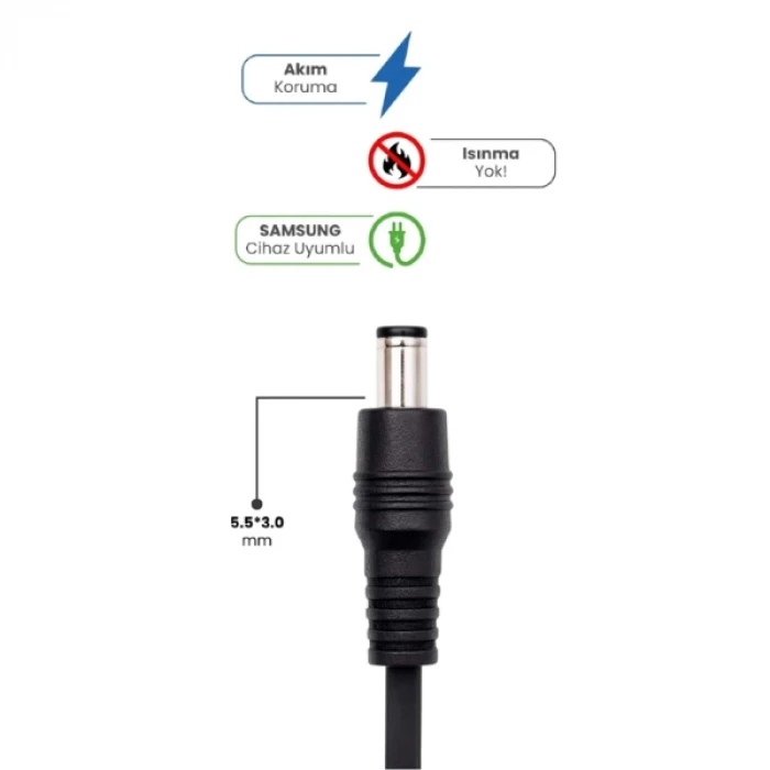 ieg™ 19V 4.74A 5.5 * 3.0mm 90W SAMSUNG İçin Laptop Adaptör