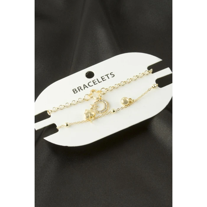 ieg™ 2 Adet Ay Yıldız Trend Zincir Bileklik