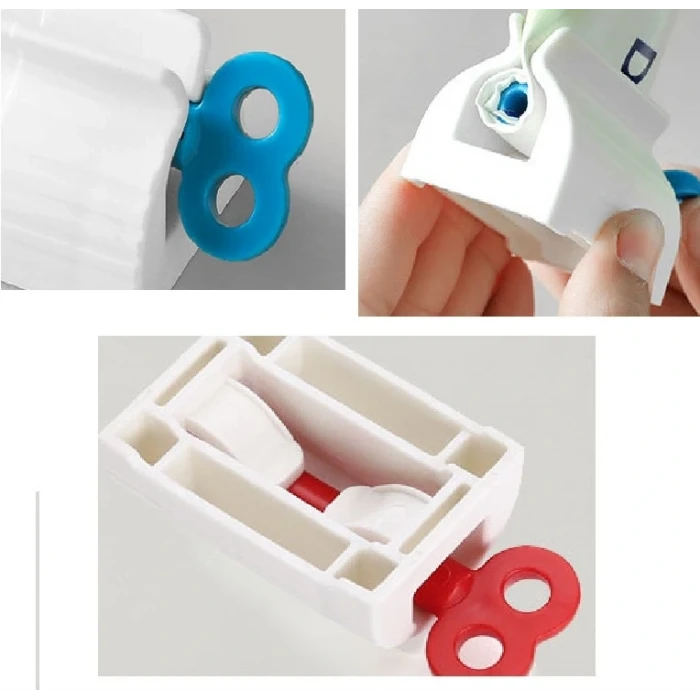 ieg™ 2 Adet Diş Macunu Tüp Krem Sıkma Aparatı Çevirmeli