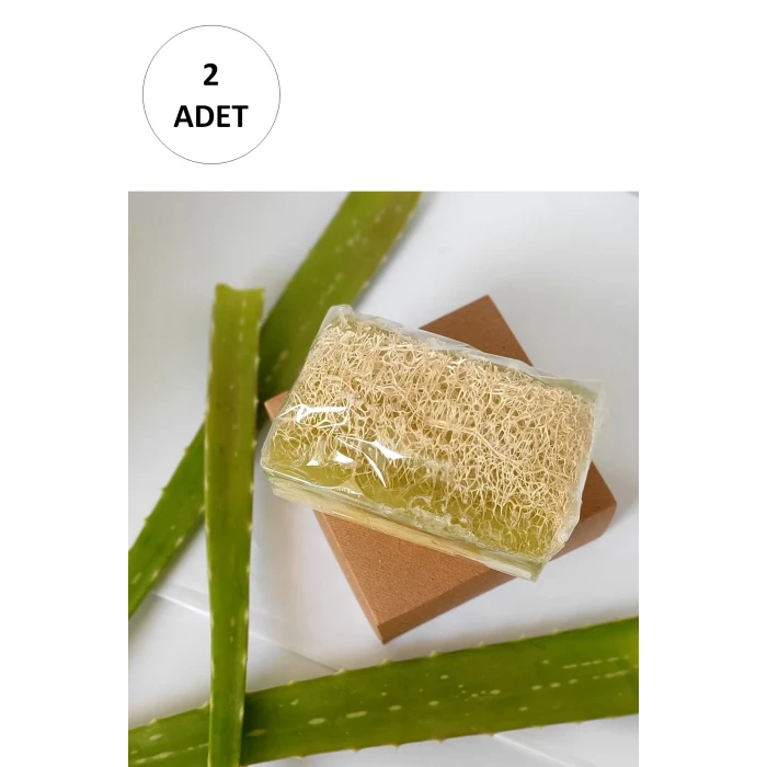 ieg™ 2 Adet Doğal Kabak Lifli Alovera Sabunu
