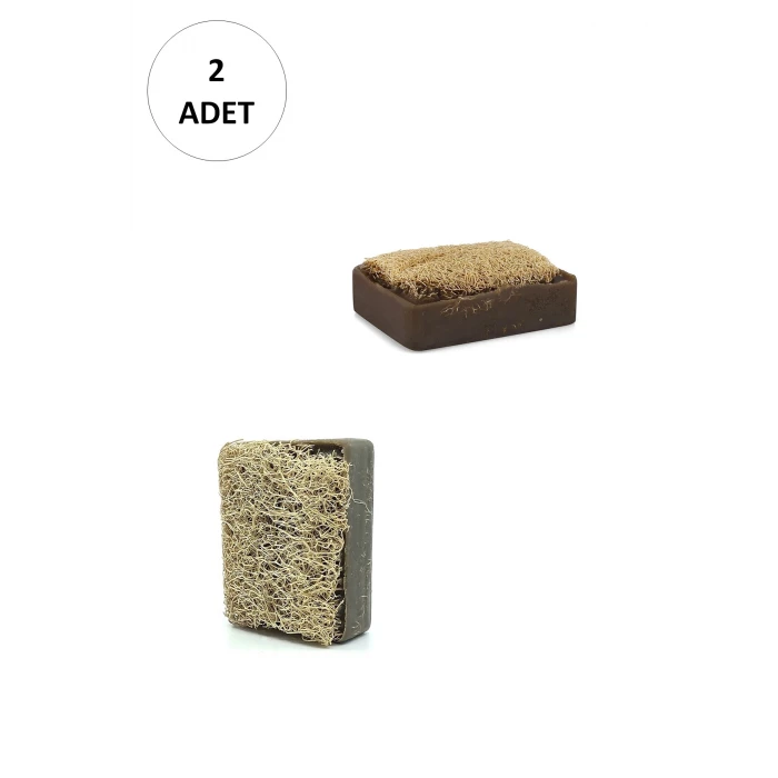 ieg™ 2 Adet Doğal Kabak Lifli Kil Sabunu