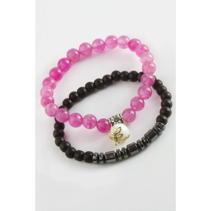 ieg™ 2 Adet Hematit Ceyt Doğaltaş Bileklik