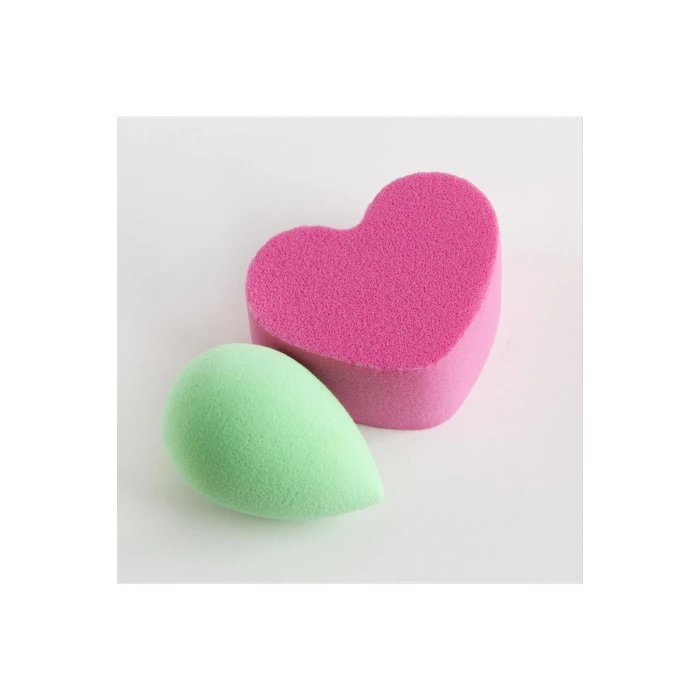 ieg™ 2 Adet Kalp Makyaj Süngeri Minik