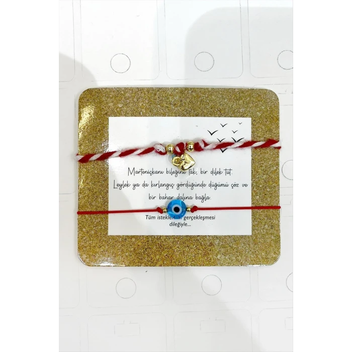 ieg™ 2 Adet Kalp Nazar Marteniçka Bileklik