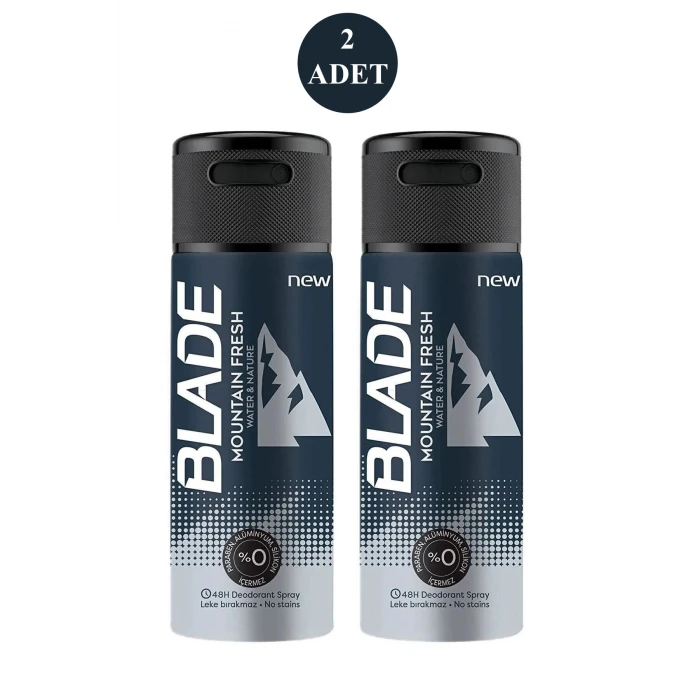 İEG 2 Adet Mountain Fresh Erkek Deodorant 150ml Leke Bırakmaz