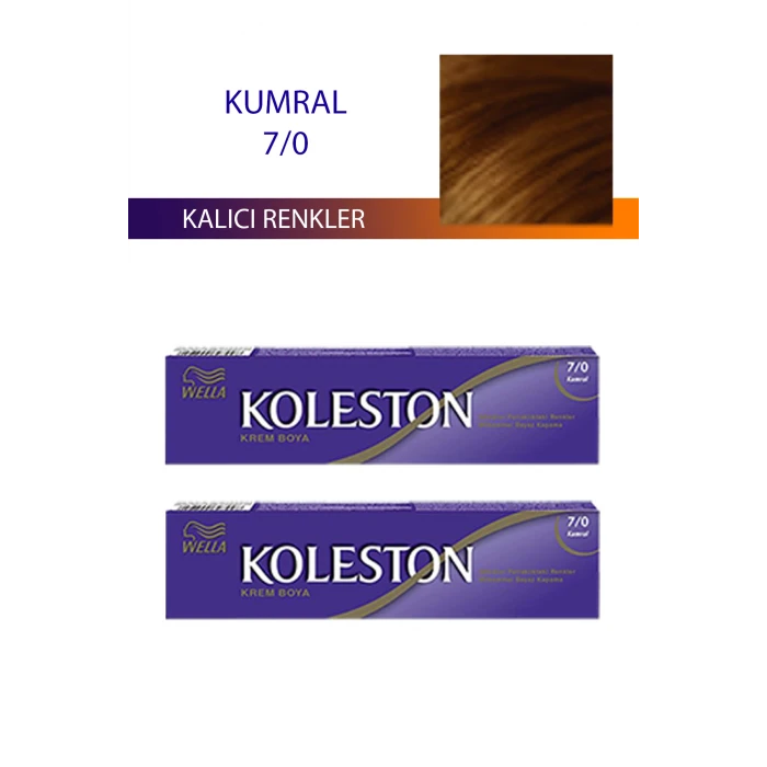 ieg™ 2 Adet Single Tüp Boya Saç Boyası Kumral 7/0