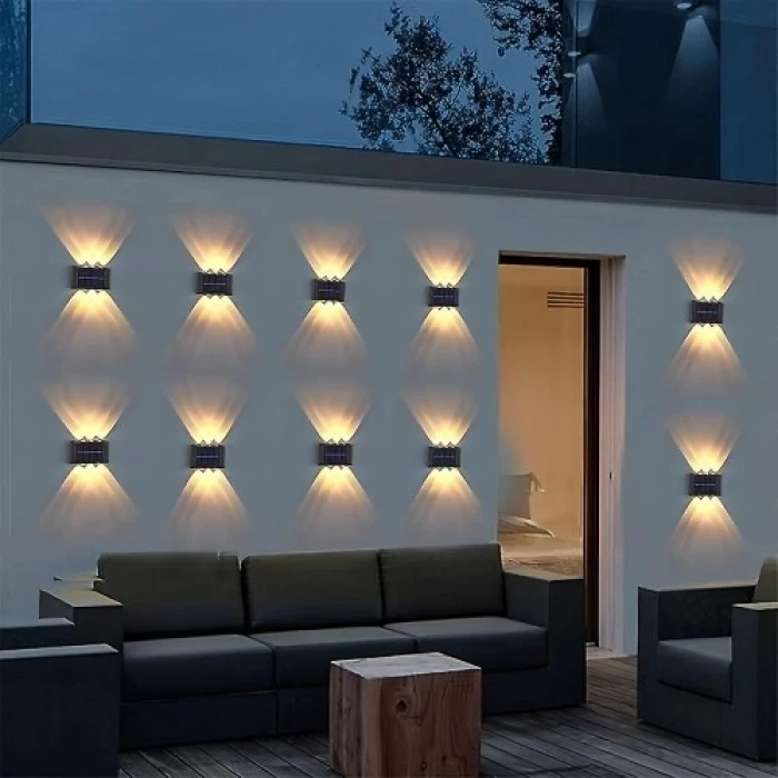 ieg™ 2li Solar Duvar Aydınlatması (6 LED, Gün Işığı)