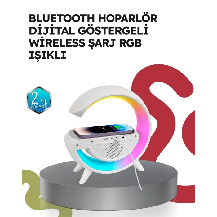 ieg™ 2025 Model 15W Kablosuz Şarjlı Renkli Atmosfer Lambası