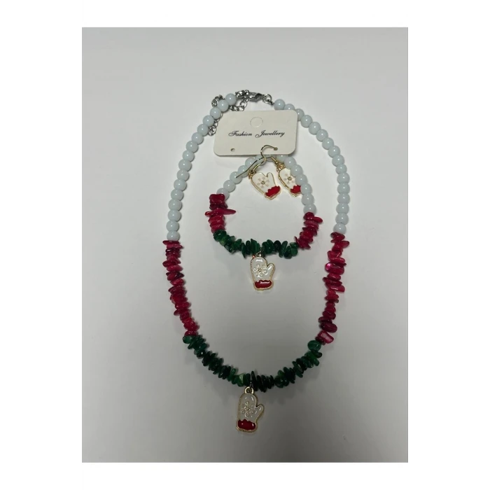 ieg™ 2026 Yılbaşı Doğaltaş Set Kolye