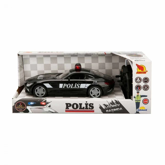 ieg™ 20357 Uzaktan Kumandalı Suncon Işıklı Polis Arabası 21 cm