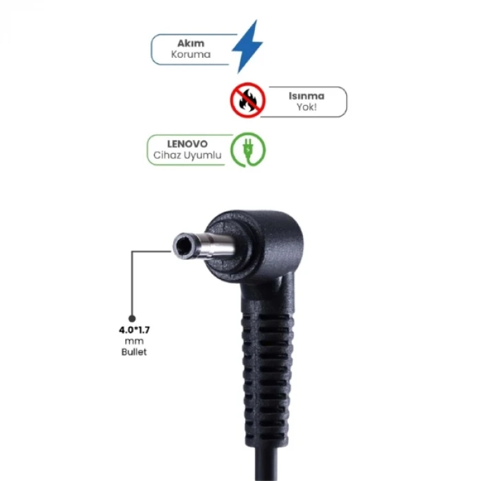 ieg™ 20V 3.25A 4.0 * 1.7 Bullet 65W LENOVO İçin Laptop Adaptör
