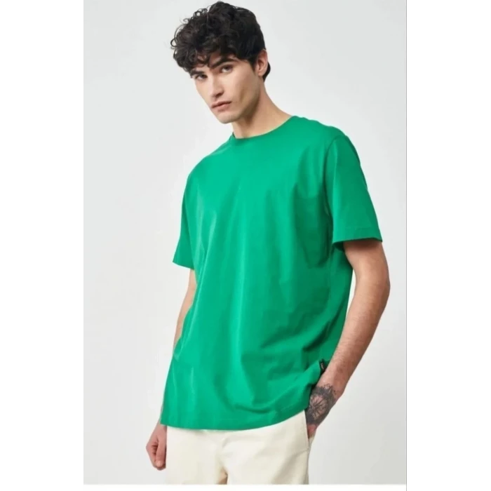 ieg™      24/1 Düz A Kalite Oversize T-shirt - Yeşil -