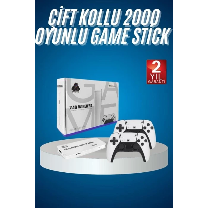 ieg™ 2.4 Ghz Oyun Konsolu Çift Konsol 4k Ultra Hd Game Stick