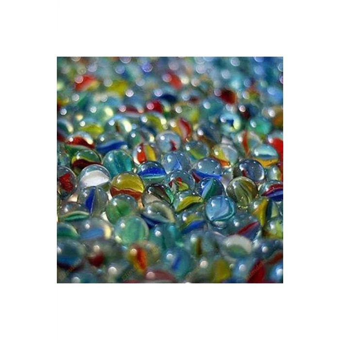 İEG 25 Adet Karışık Renk Cam Misket Bilye Oyuncak Cam Bilya Gülle