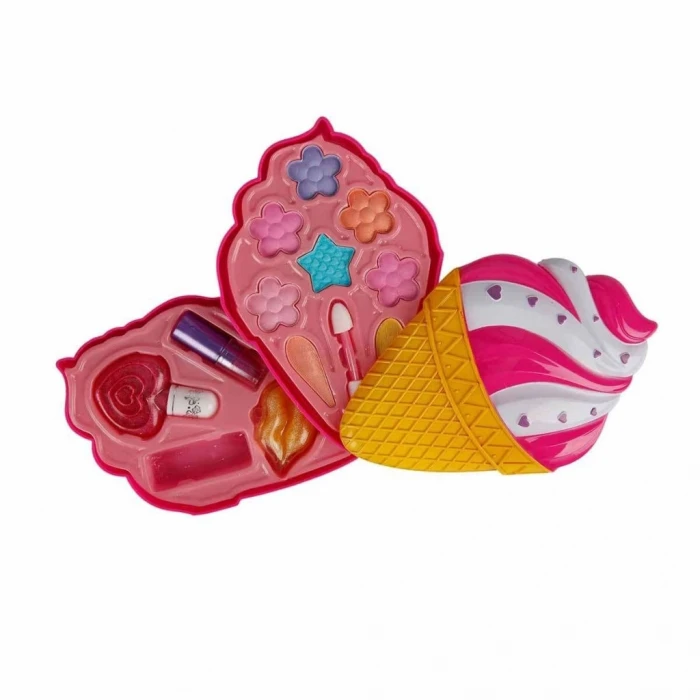ieg™ 2595 Dondurma Şekilli 2 Katlı Makyaj Güzellik Seti