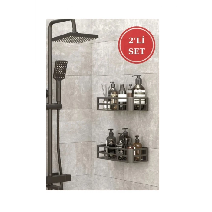 ieg™ 2’li banyo organizer düzenleyici yapışkanlı raf