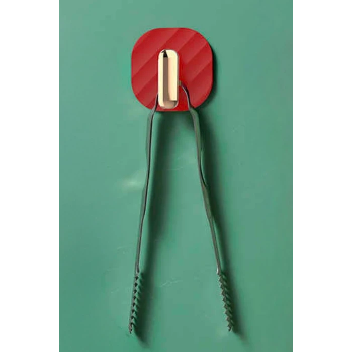 ieg™  2li Yapışkanlı Retro Askılık Dolap Kapak Kulpu Kırmızı