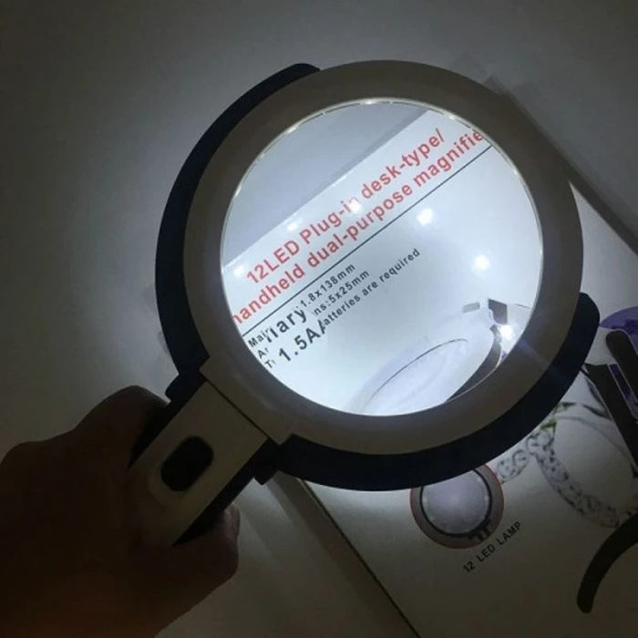 ieg™ 2X5X120Mm 10 Ledli Masaüstü Büyüteç
