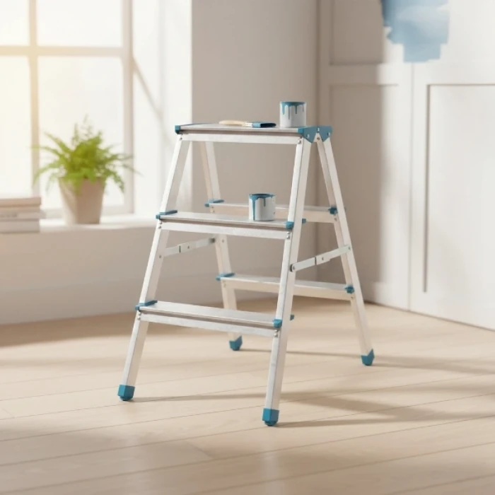 ieg™ 3+3 Çift Basamaklı Alüminyum Metal Merdiven