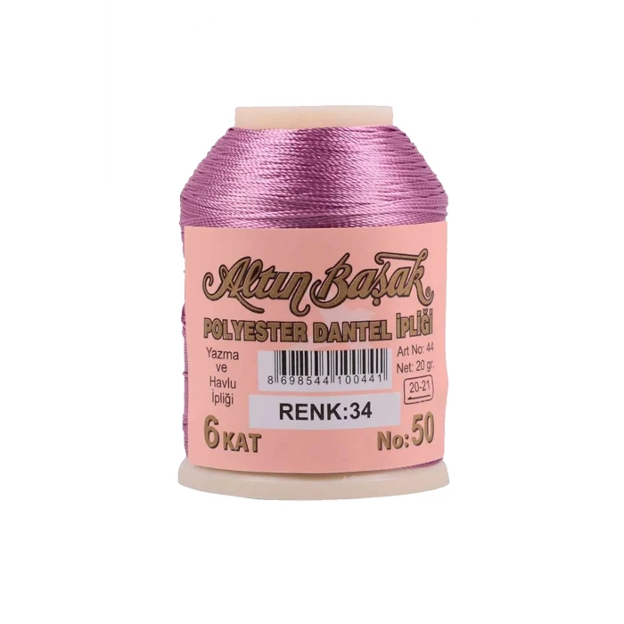 ieg™ 3 Adet Altınbaşak Oya ve Dantel İpi 20 gr -  - No: 034