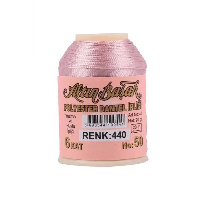 ieg™ 3 Adet Altınbaşak Oya ve Dantel İpi 20 gr -  - No: 440