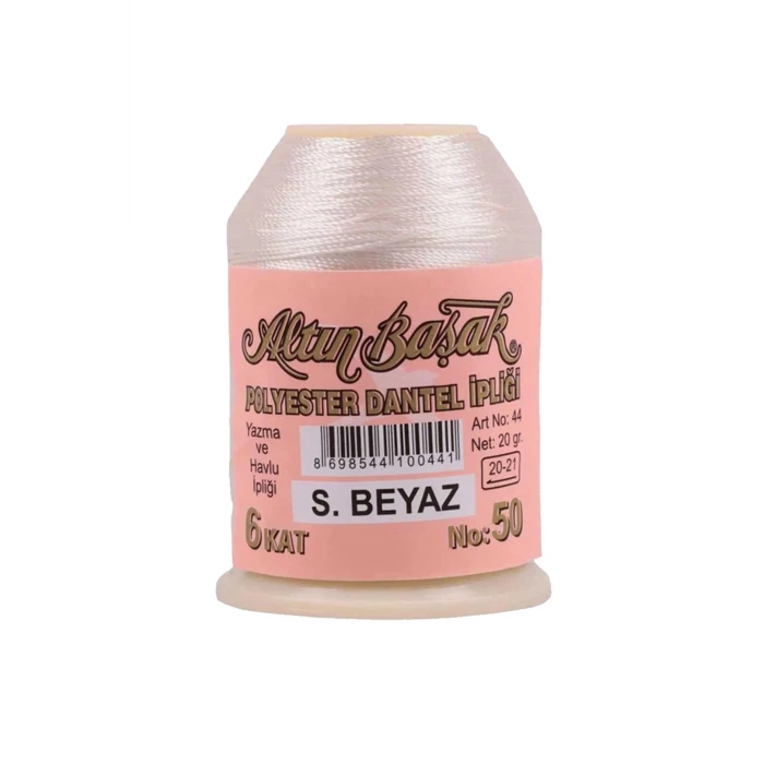 İEG 3 Adet Altınbaşak Oya ve Dantel İpi 20 gr -  - No: Ş.BEYAZ - 404 - 530