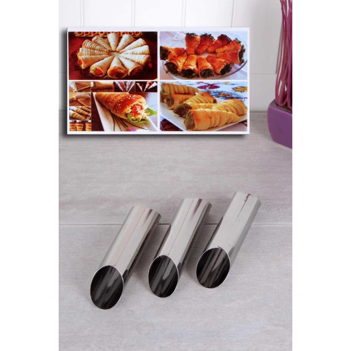 ieg™ 3 Adet Çelik Korneo / Korne Hamur Kalıbı