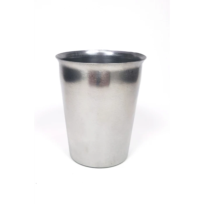 ieg™ 3 Adet Paslanmaz Çelik Krom Bardak 9 x 7,5 x 5,5cm