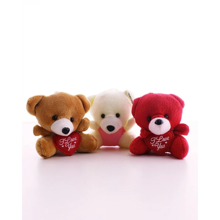 ieg ™ 3 Adet Sevimli Mini Ayıcıklar Hediyelik Anahtarlık Set