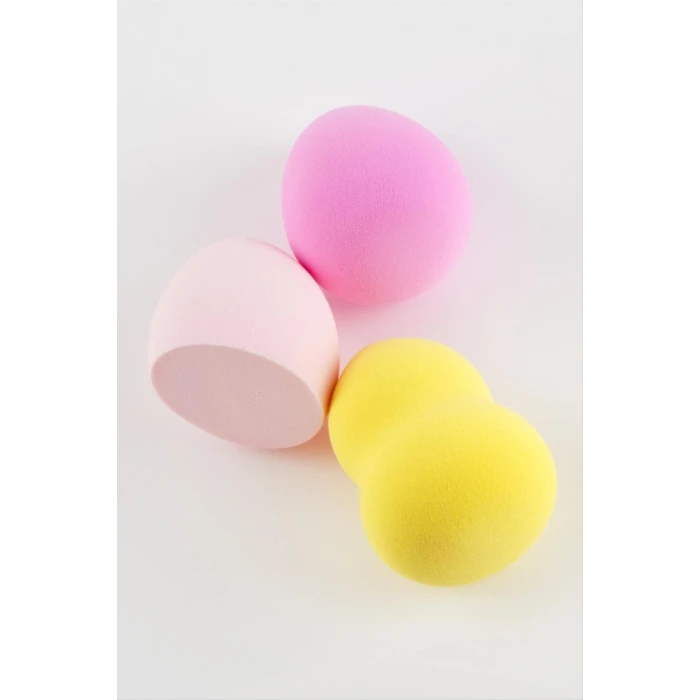 ieg™ 3 Adet Yumurta Silindir Makyaj Süngeri