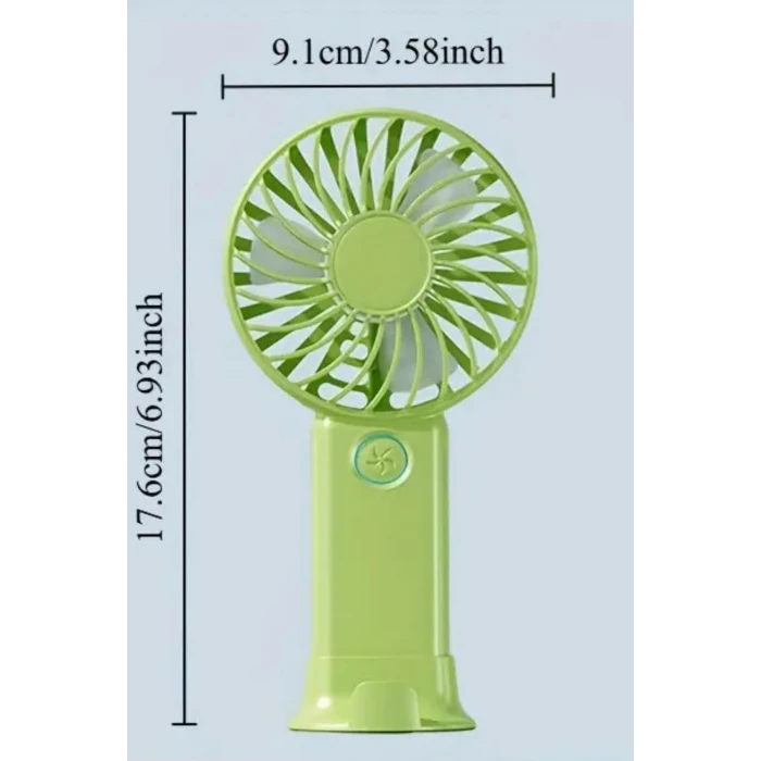 İEG 3 Hız Kademeli Şarjlı Sessiz El Vantilatörü Telefon Tutucu Özellikli El Masa Fanı