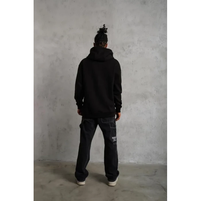 ieg™ 3 İplik Kapşonlu Sweatshirt Hoodie - Siyah