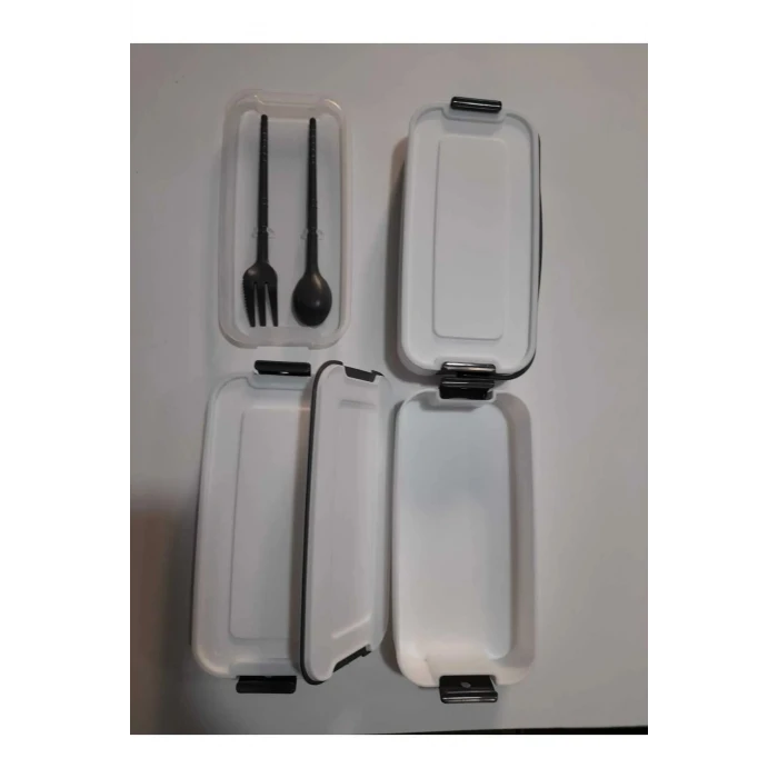 İEG 3 Katlı Beslenme Kabı Çatal Kaşık İçerisinde