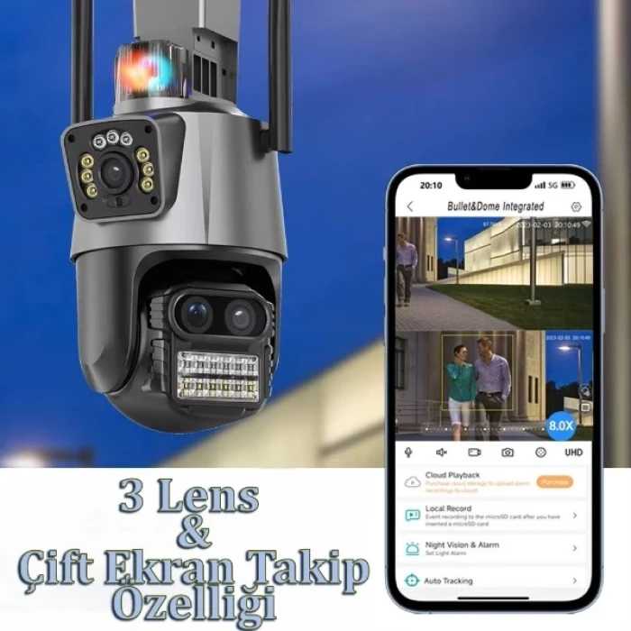 ieg™ 3 Lens Wi-Fi Güvenlik Kamerası