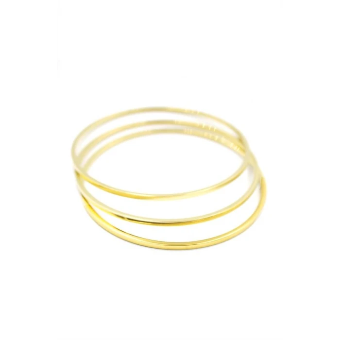 İEG 3lü Ajda Bilezik - 65mm - Altın