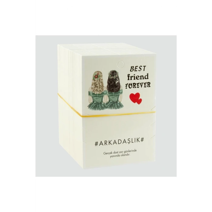 ieg™ 3lü Arkadaşlık Bilekliği Yazılı Bileklik Kartı 200 Adet