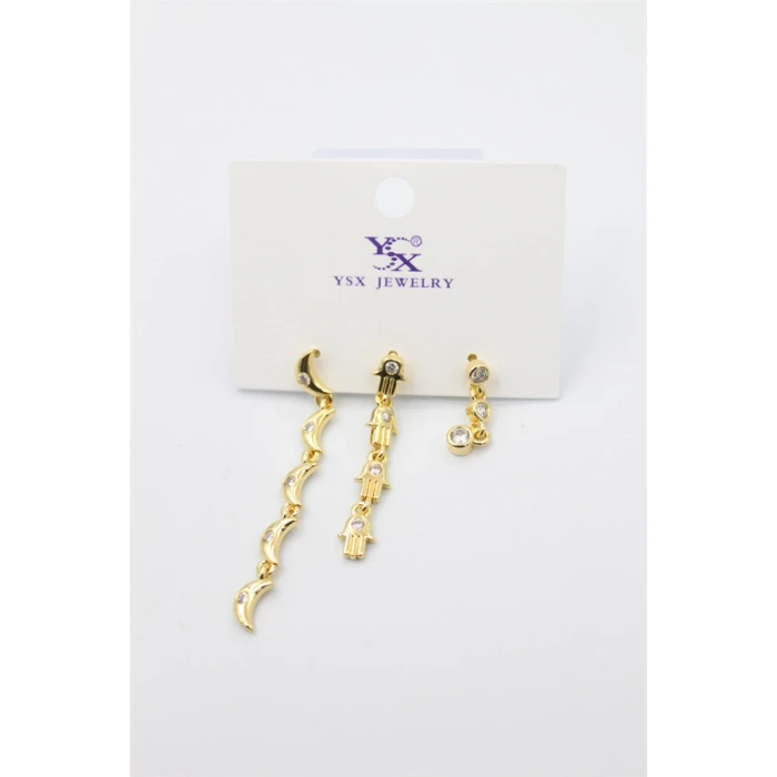 ieg™ 3lü Ay Küpe - Altın