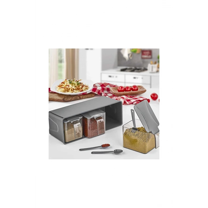 ieg™ 3 Lü Baharatlık Set Duvar Askılı -L677