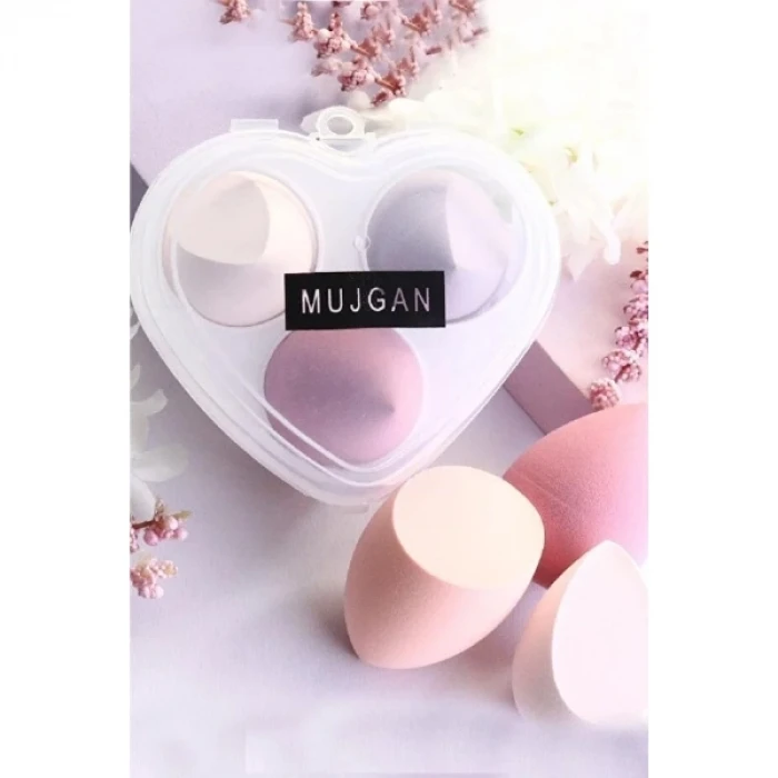ieg™ 3lü Makyaj Süngeri Seti Kalpli Kutu