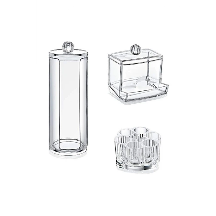 İEG 3lü Organizer Makyaj Kozmetik Organizeri